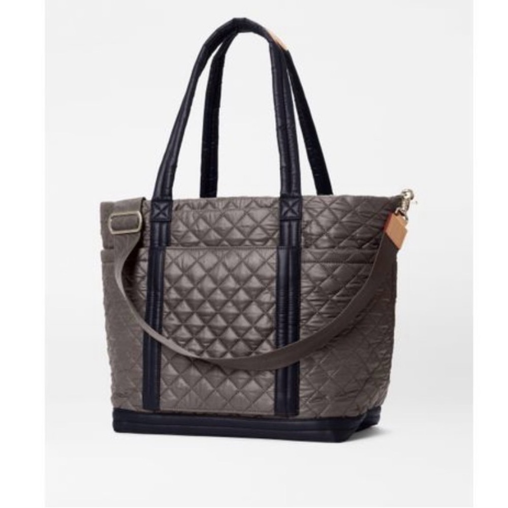 MZ Wallace Large Empire Tote in Magnet Grey and Black - Picture 9 of 15